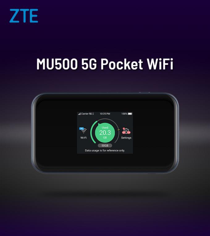 Orijinal ZTE MU500 ZTE 5G Wi-Fi Pro Router 5G mm & sub 6GHz 4G CAT20 WiFi 6 + LAN Port 0