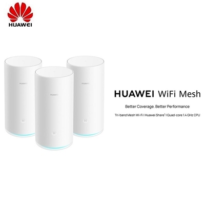 satın al Huawei WiFi Mesh Yönlendiriciler 3'lü Paket WS5800 Dokunma NFC Özellikli Android Cihazlar 5 GHz Sinyal online manufacture