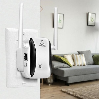 satın al 300M Küçük Buğulanmış Tekrarlayıcı Sinyal Amplifikatör Wifi Tekrarlayıcı Yönlendirici Çift Anten online manufacture