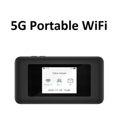 satın al 5000mAh 5G Dual-Band Pocket Router WiFi 6 Hotspot with SIM Slots 72H Streaming for Travel & Remote Work online manufacture