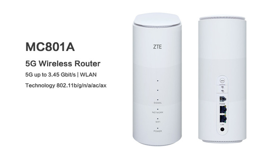 satın al ZTE MC801A 5G Kapalı WiFi CPE Yönlendiriciler Kapalı 5g Yönlendirici 100m Kilitsiz SIM Kart online manufacture