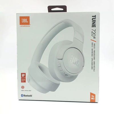 JBL TUNE 720BT Açık Kulak Kablosuz Bluetooth Kulaklık LED Pil Düşük Frekanslı Ses Efektleri Müzik Oyunları için Yüksek Dayanıklılık